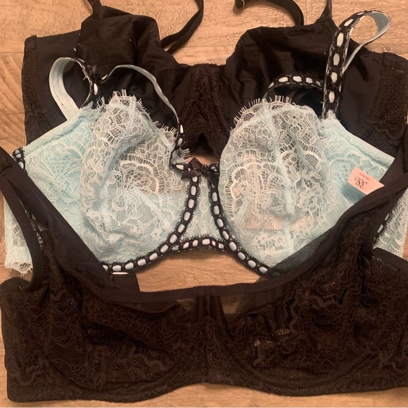 Victoria Secret Bundle 3 Bras Balconette Dream Angels Push Up Without Padding - Picture 4 of 16